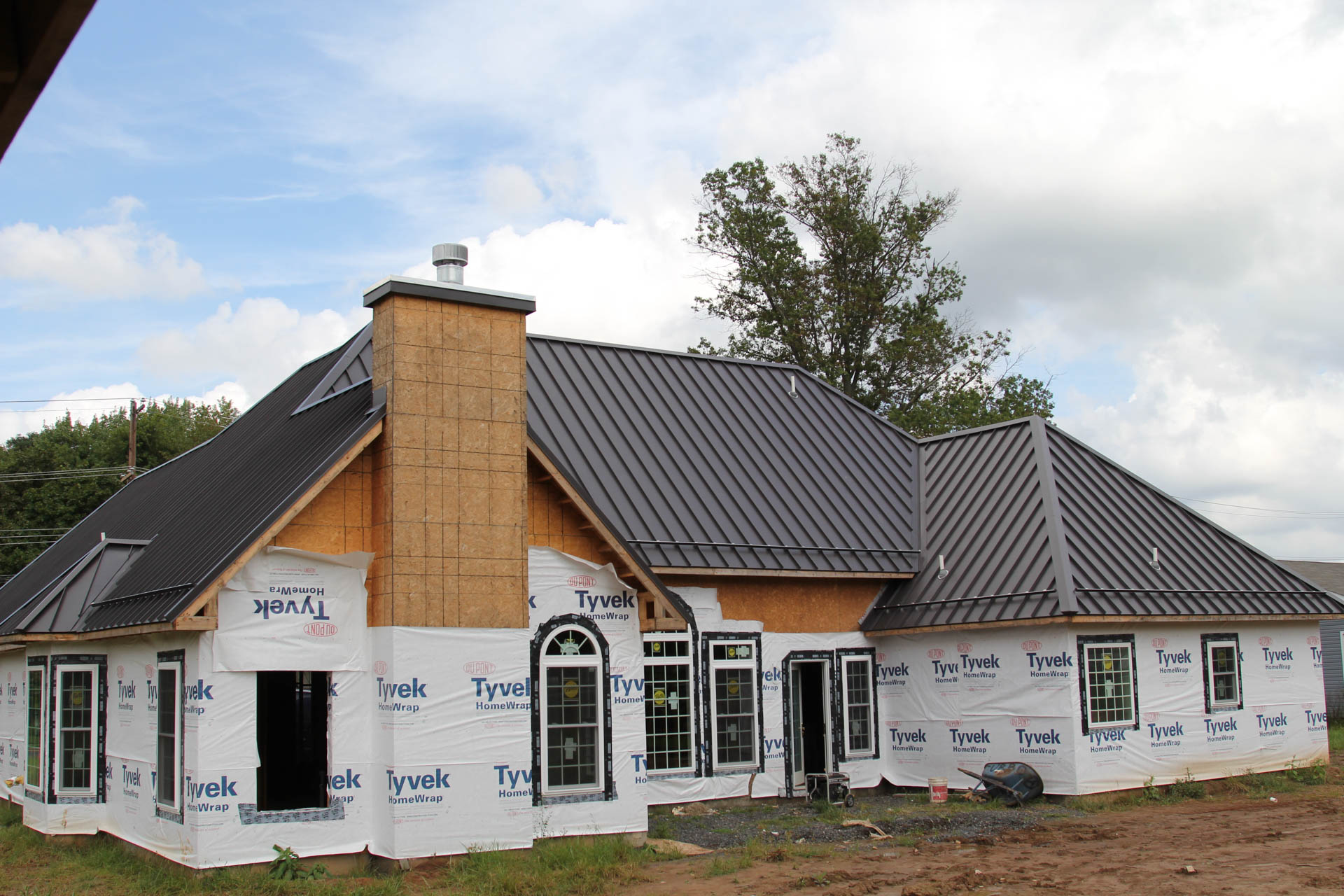 gray metal roofs