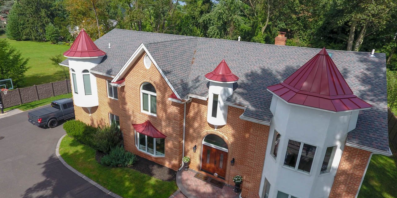 Colonial Red Cupola and Porches Home with Colonial Red Cupola and Porches
